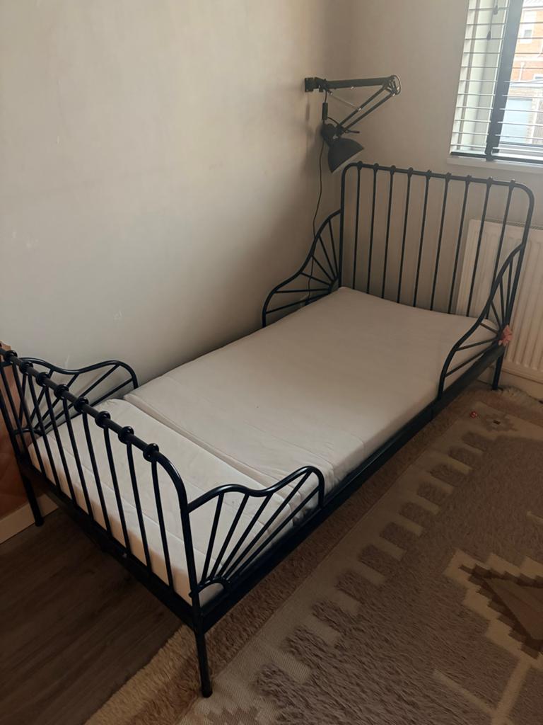 2 meegroeibedden (IKEA Minnen), Kinderen en Baby's, Kinderkamer | Bedden, Ophalen of Verzenden, Matras, 180 cm of meer, 100 cm of meer