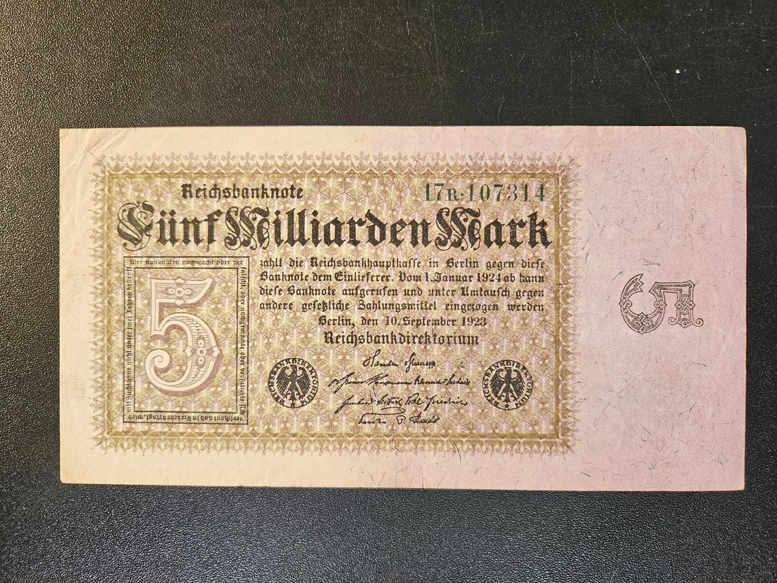 Duitsland pick 115a 1923 zf, Verzenden, Duitsland, Los biljet