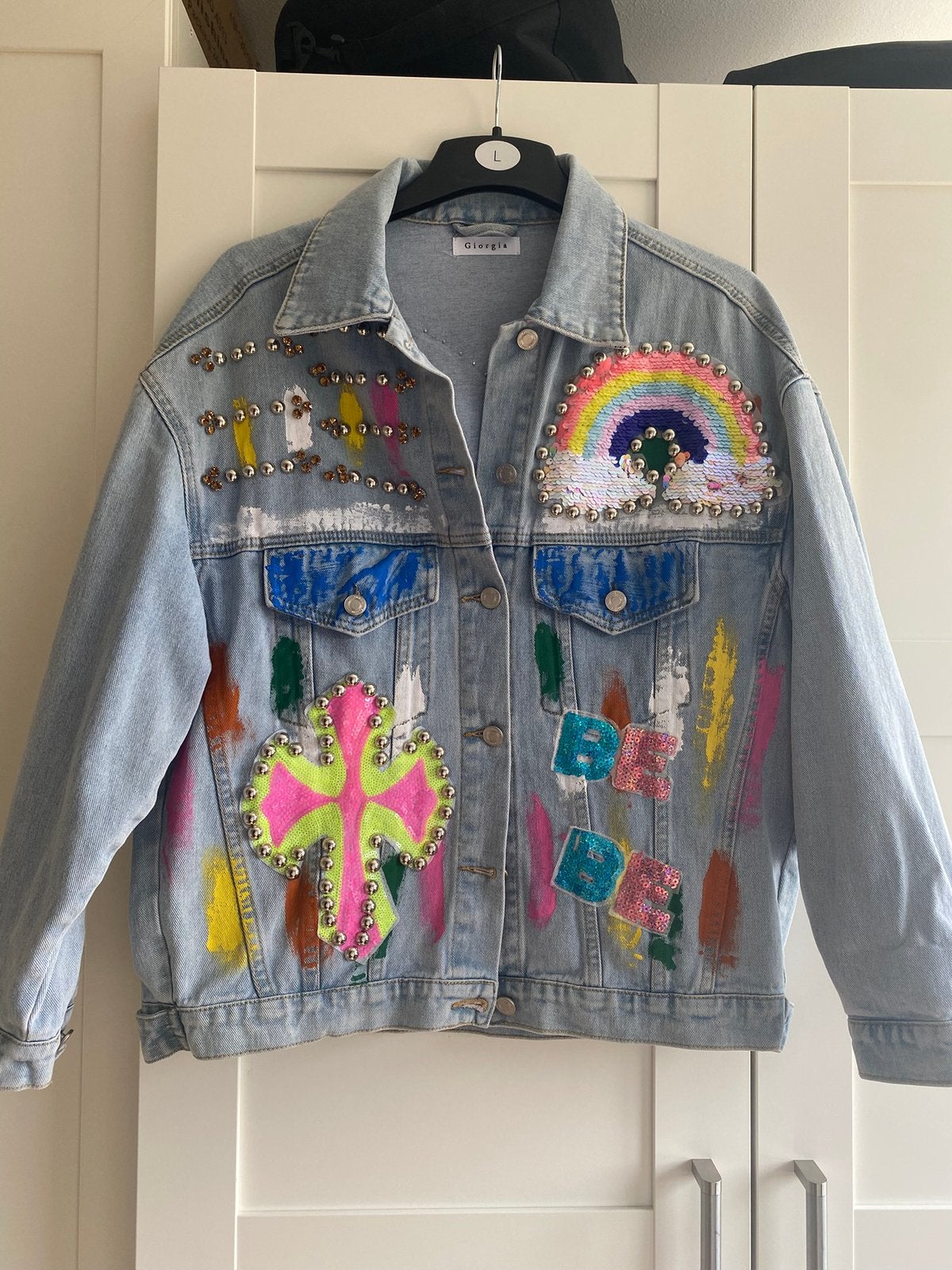 Mega gave dames spijkerjas, Ophalen of Verzenden, Zo goed als nieuw, Blauw
