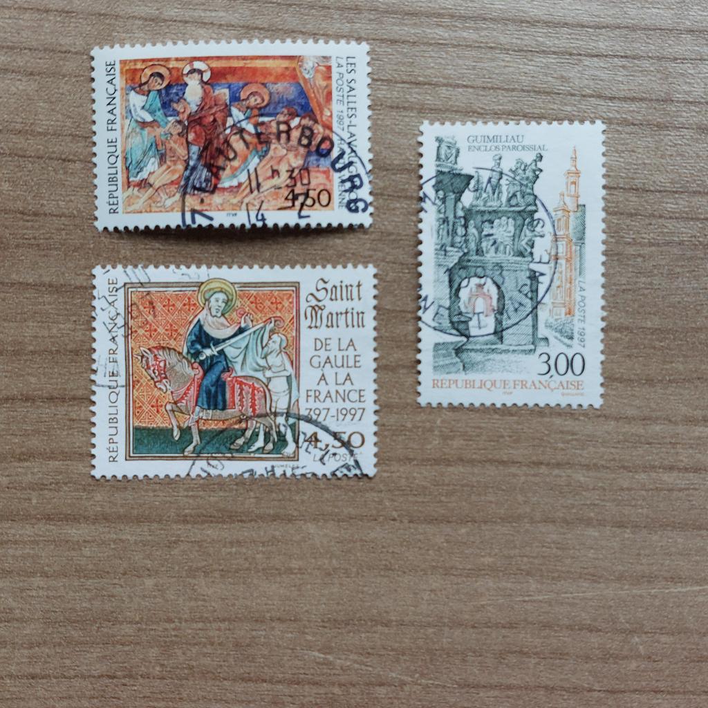 Frankrijk  1997   Mi 3222/24, Ophalen of Verzenden, Gestempeld