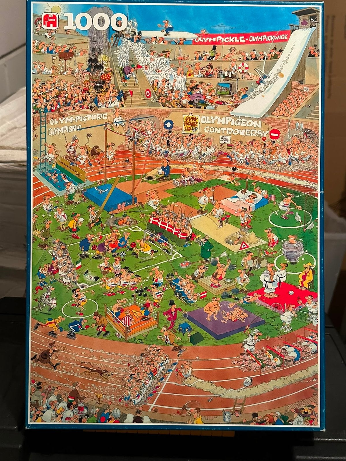 Jan van Haasteren Olympische Spelen Puzzel 1000 stukjes, Ophalen, Meer dan 50 stukjes, Gebruikt, 6 jaar of ouder