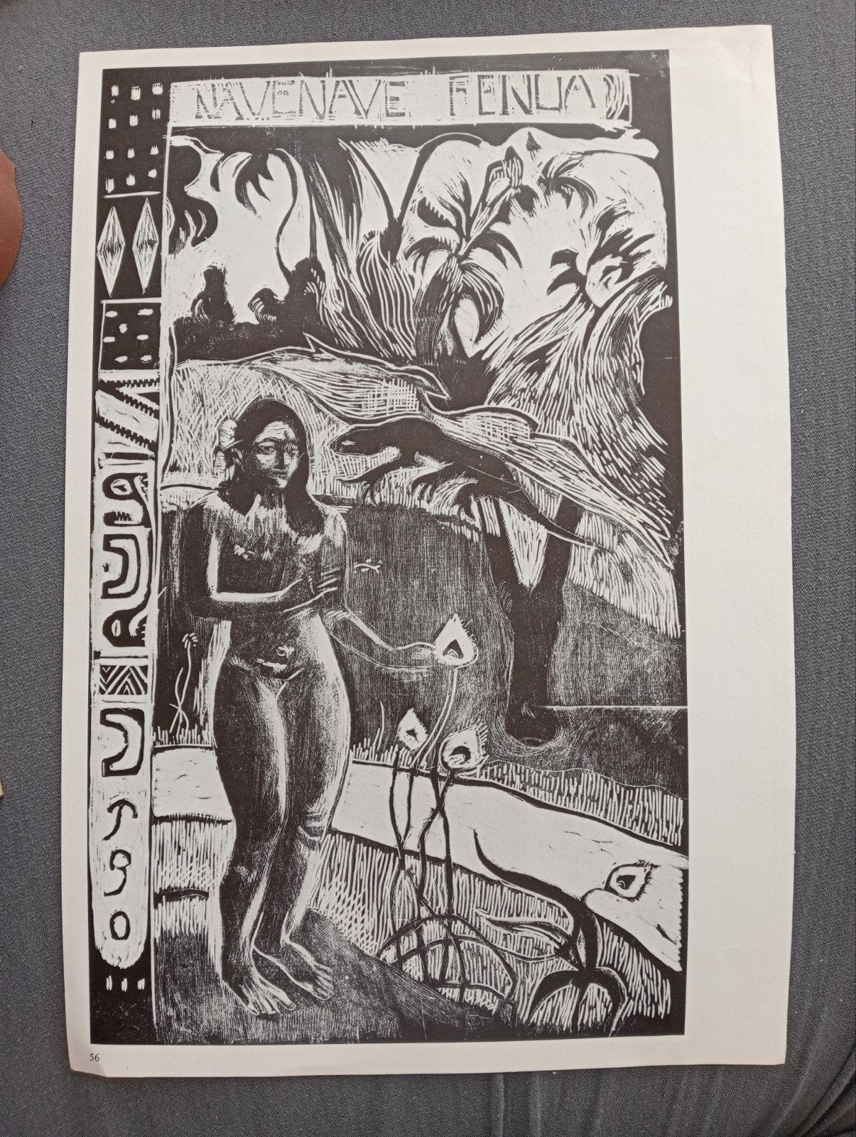 Paul Gauguin offset print jaren 70-80 - Naakt erotiek, Ophalen of Verzenden