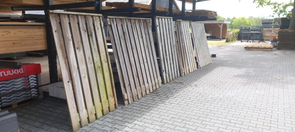 Gebruikte schutting met poort, Ophalen, Met poort, Gebruikt, Tuinhek