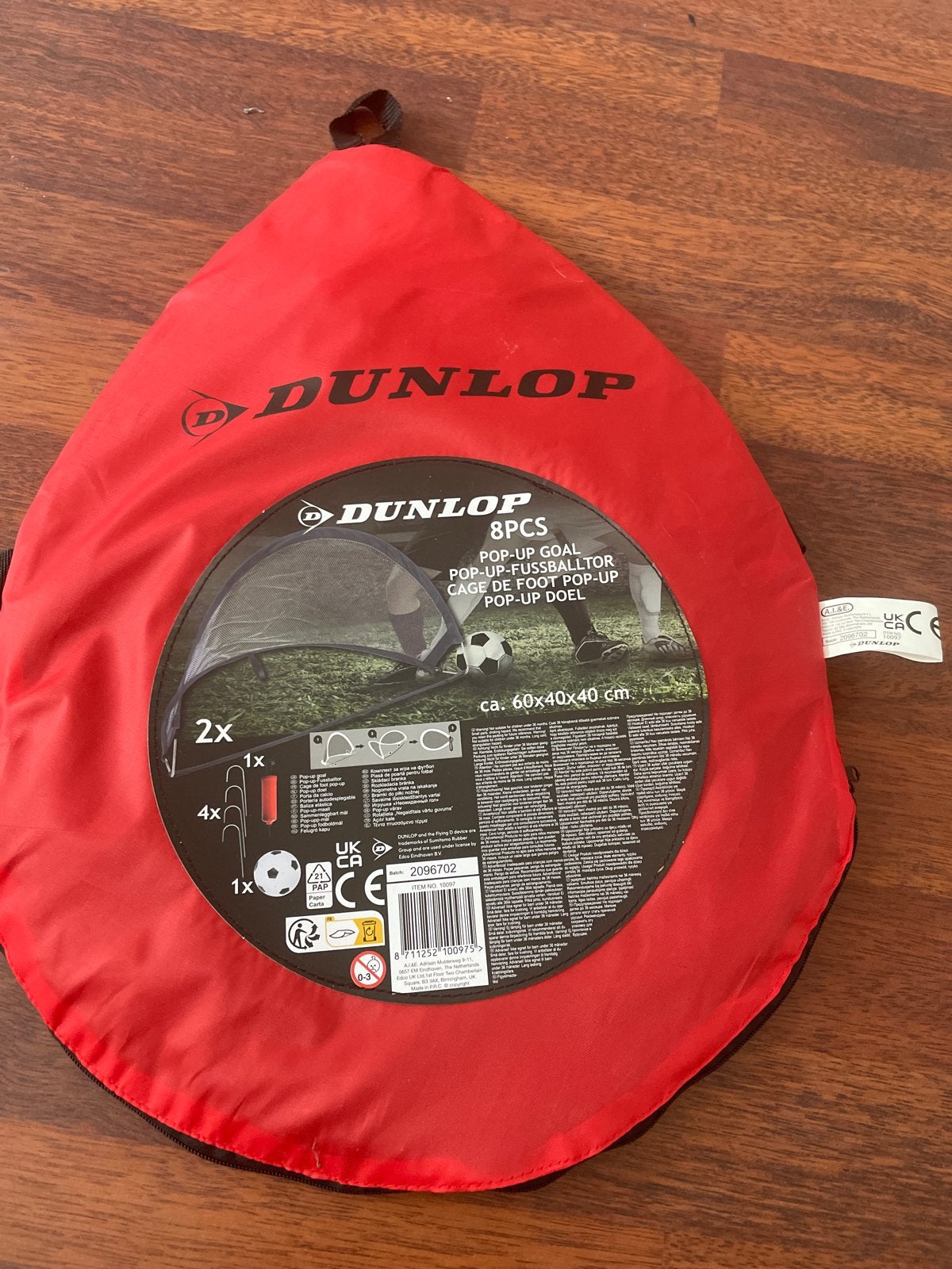 Dunlop Pop-Up Voetbaldoel - Compact en Draagbaar, Ophalen, Nieuw, Overige typen
