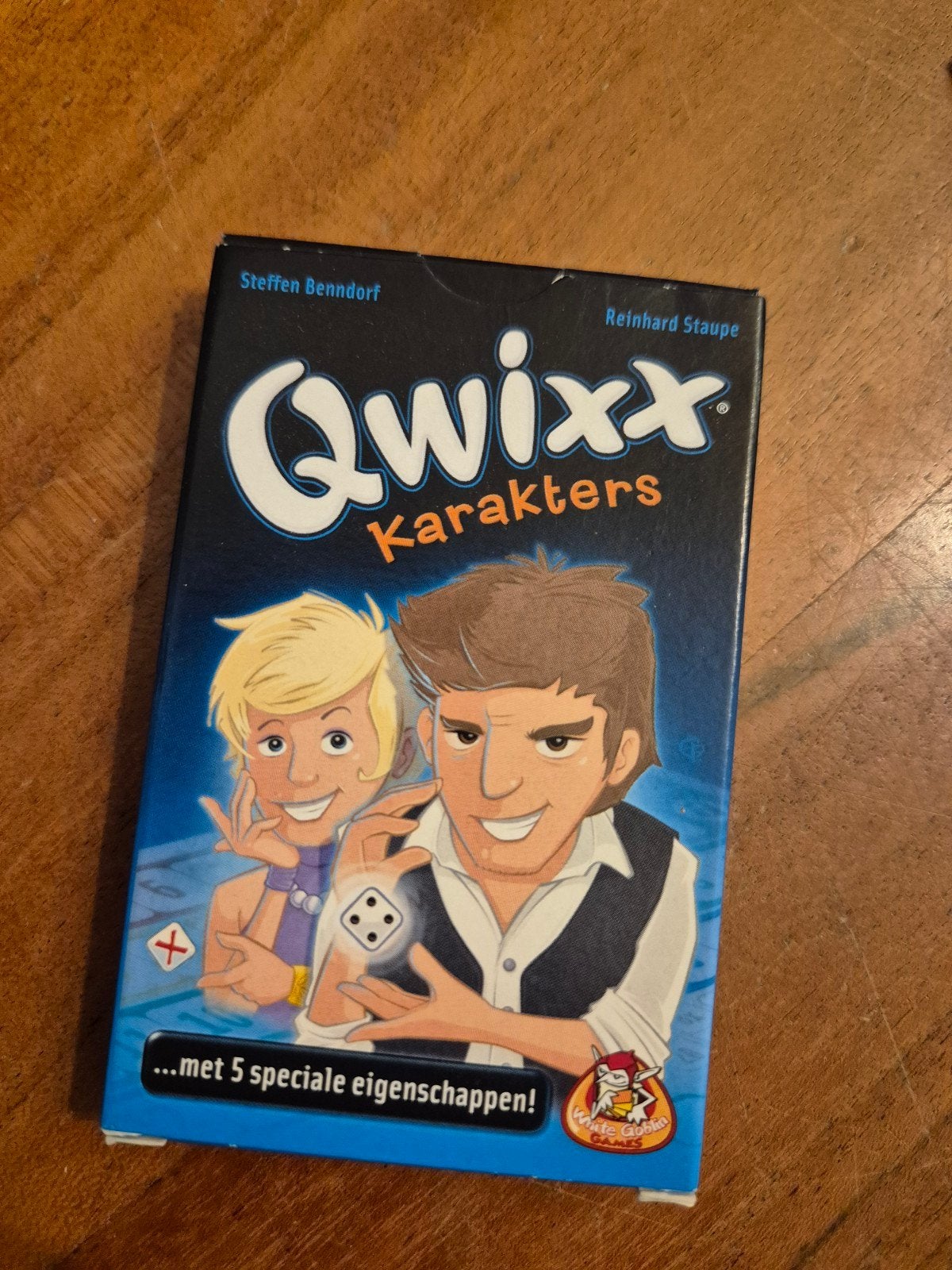 Qwixx Karakters uitbreiding - Nieuw in verpakking, Vijf spelers of meer, Ophalen of Verzenden, Nieuw, White Goblin Games