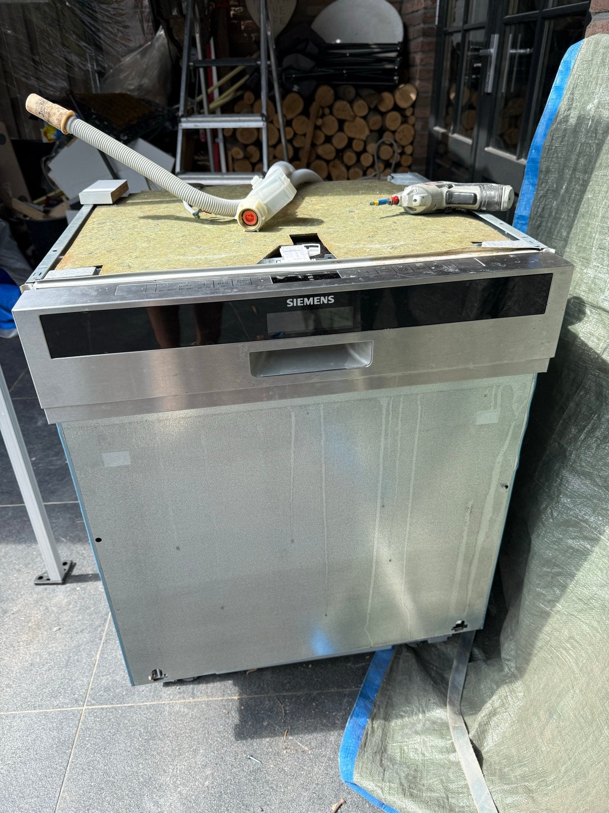 Siemens SN56T552EU Inbouw Vaatwasser - Goede Staat, Ophalen, Gebruikt, 60 cm of meer, Eco programma