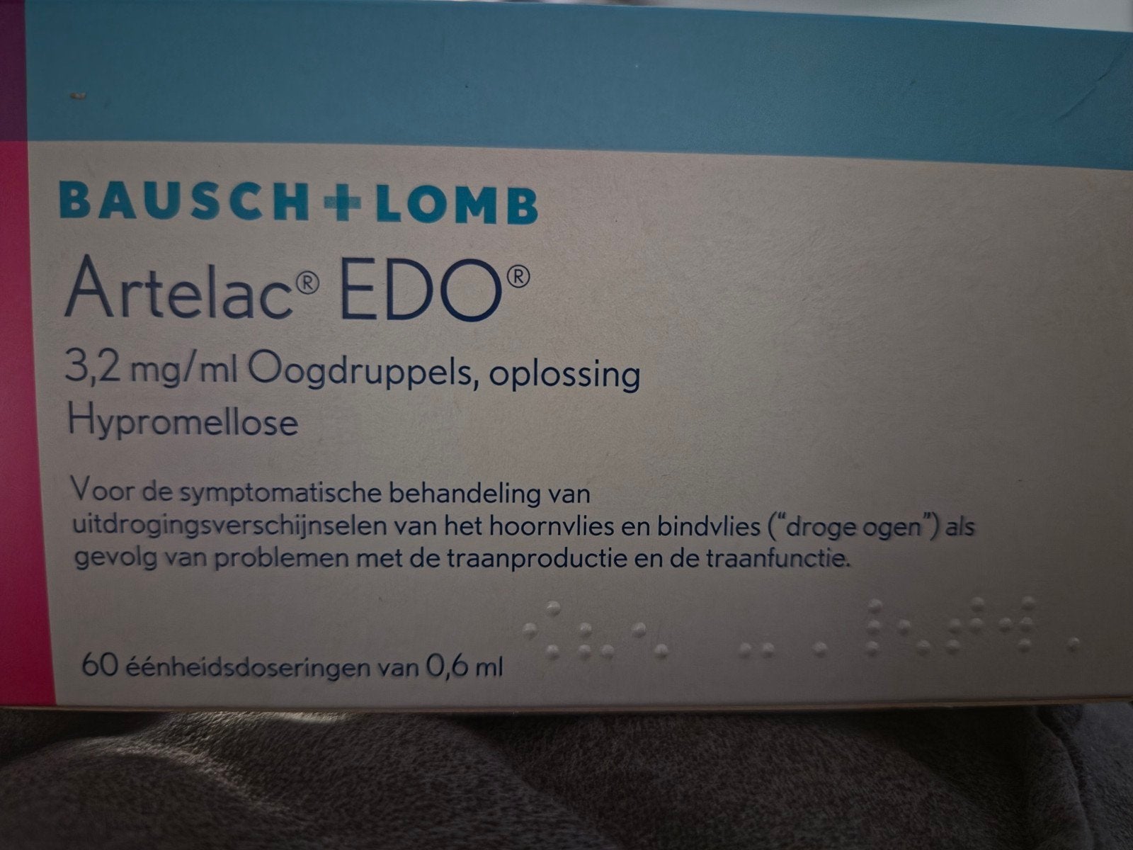 Artelac EDO Oogdruppels voor droge, geïrriteerde ogen (2x), Ophalen of Verzenden, Nieuw