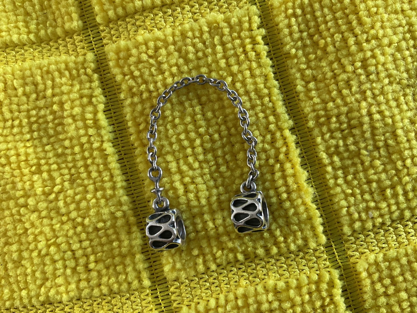 Pandora Veligheid ketting, Verzenden, Zo goed als nieuw, Zilver, Pandora