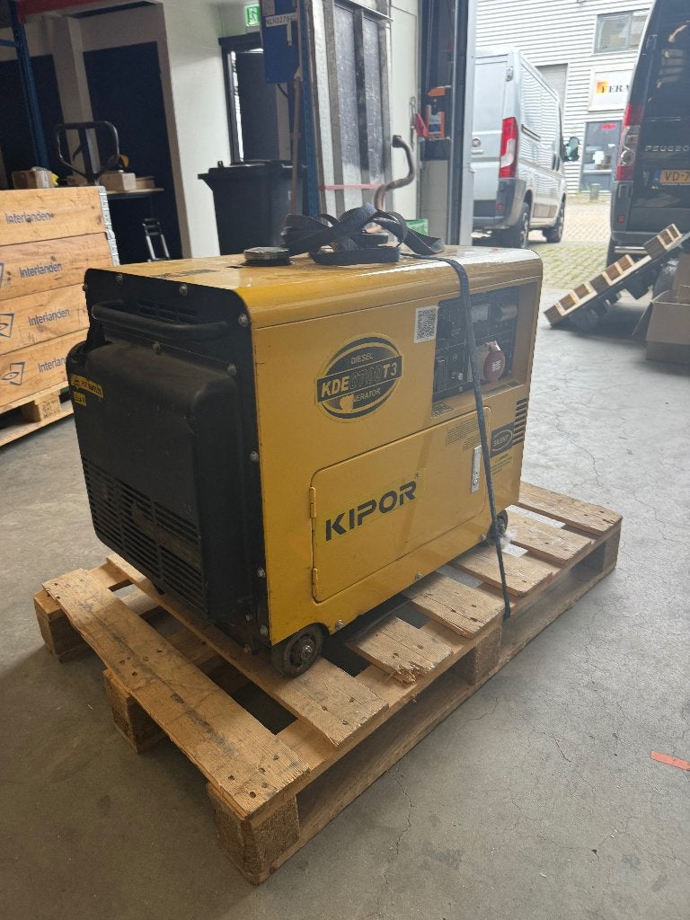 KIPOR KDE6700T3 diesel generator, Ophalen, Zo goed als nieuw, 5 tot 10 kVA, Dieselolie