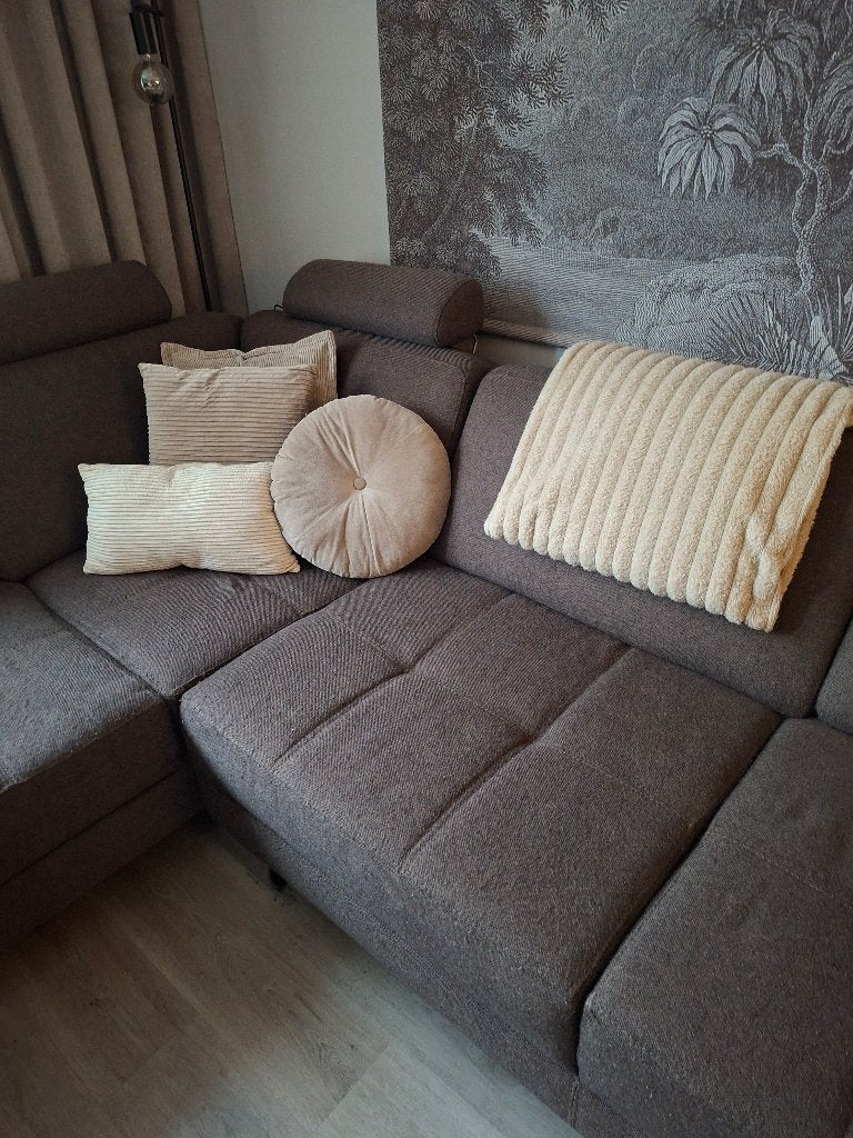 Hoekbank, Huis en Inrichting, Banken | Bankstellen, Ophalen, 250 tot 300 cm, Gebruikt, Minder dan 75 cm
