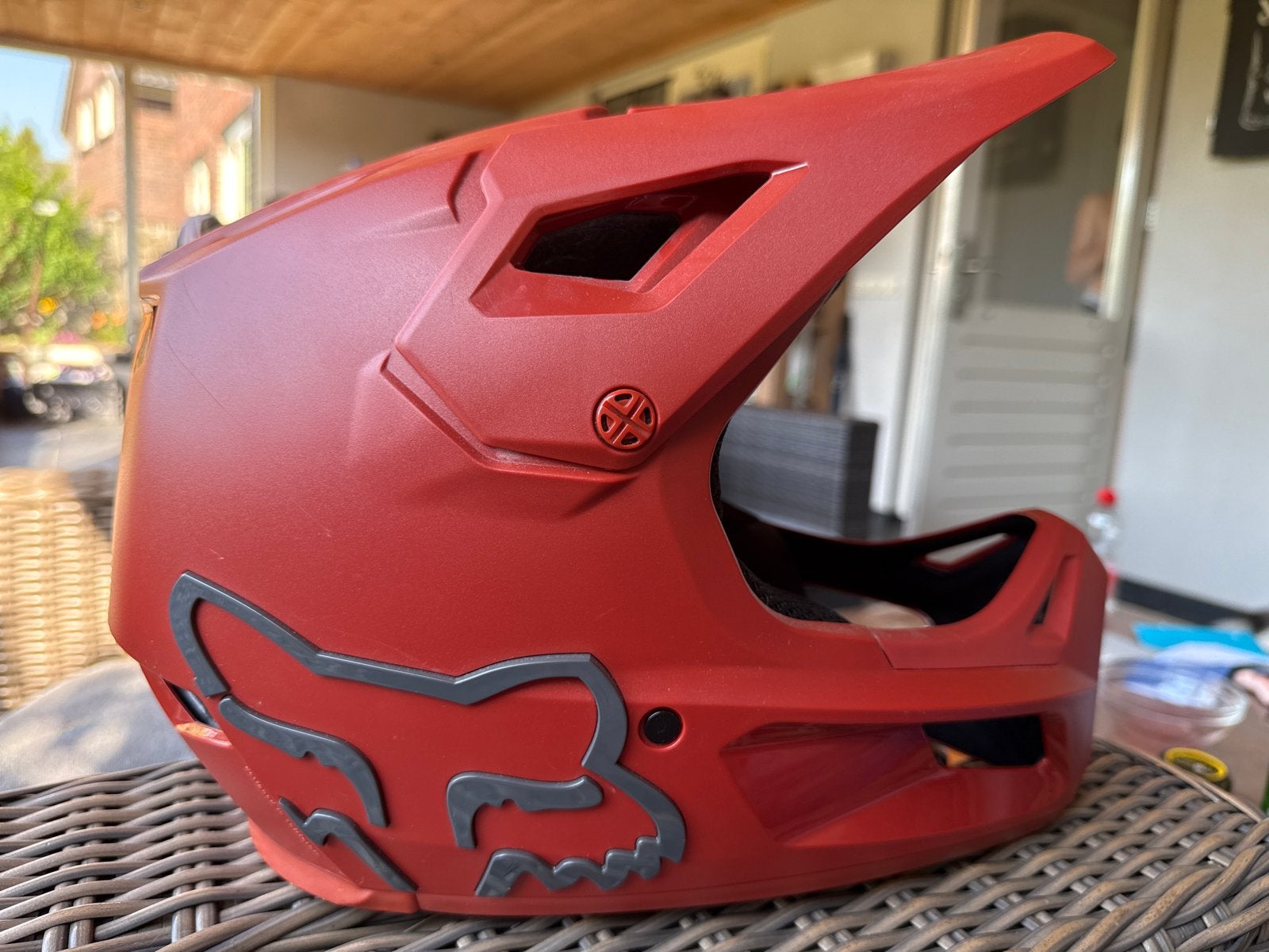 Fox Rampage Comp Fietshelm - Rood (Maat s), Ophalen of Verzenden, Zo goed als nieuw, S, Heer of Dame