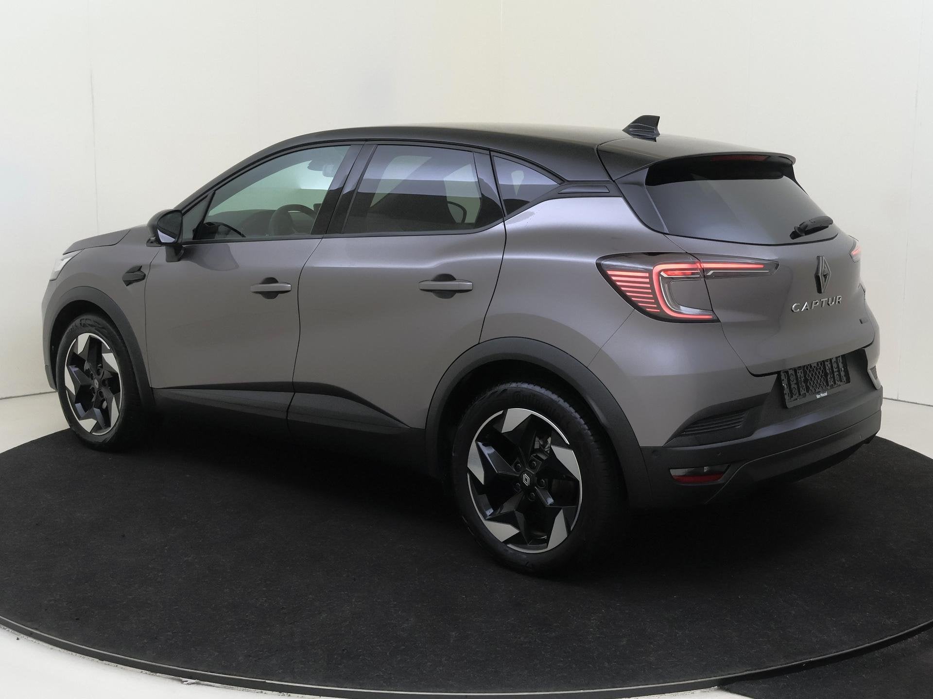 Renault Captur 1.6 E-Tech full hybrid 145 techno | Navigatie, Auto's, Gebruikt, 4 cilinders, Parkeersensor, Leder en Stof