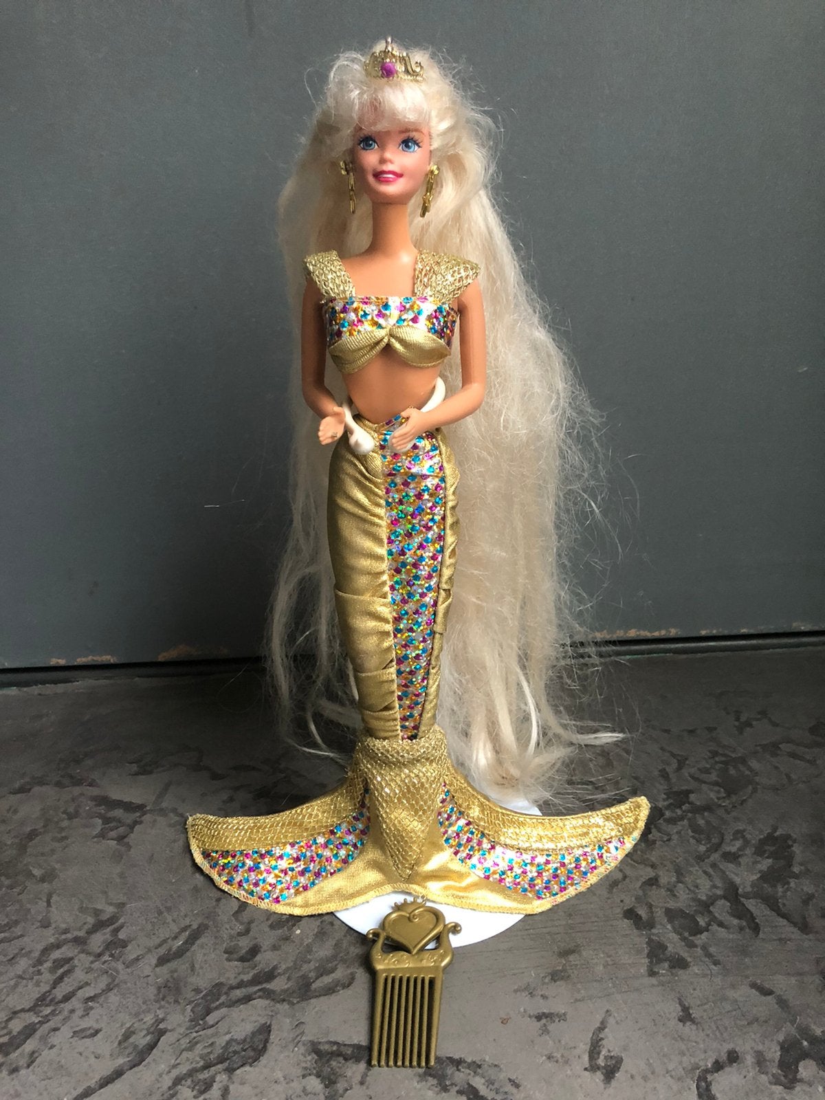 Barbie Jewel  hair Mermaid  doll 1995 mattel, Ophalen, Zo goed als nieuw, Fashion Doll