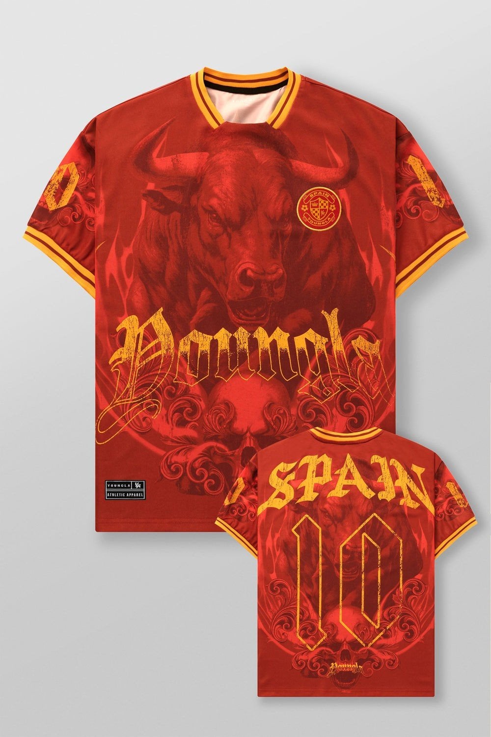 YOUNGLA LIMITED EDITION JERSEY SPAIN M, Ophalen of Verzenden, Shirt