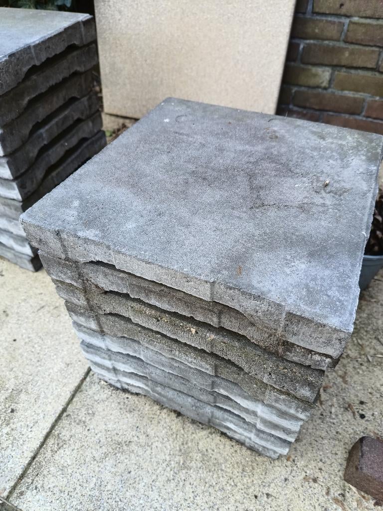 Drainage tegels 26 st. 30x30 en 13 st. 30x15, Tuin en Terras, Tegels en Klinkers, Ophalen of Verzenden, Zo goed als nieuw, Minder dan 5 m²