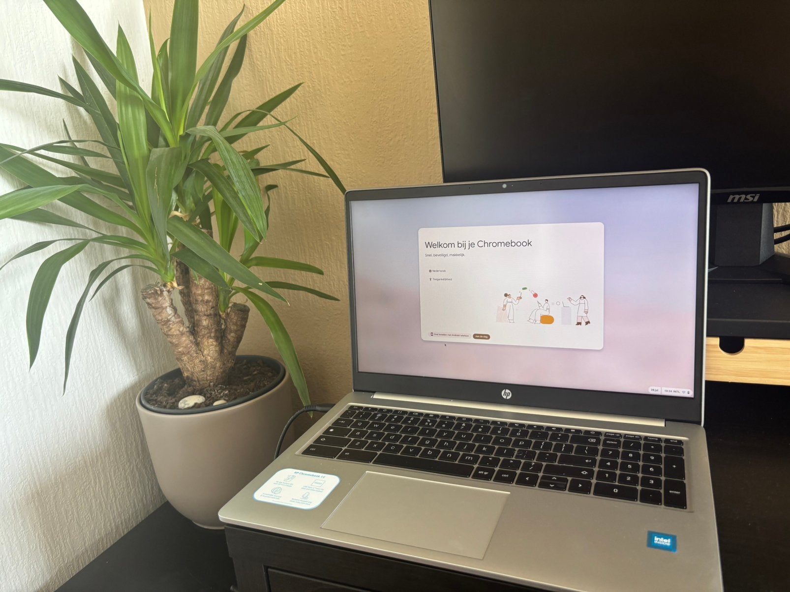 HP Chromebook 15 NIET GEBRUIKT, Ophalen, 4 GB of minder, 15 inch, Qwerty