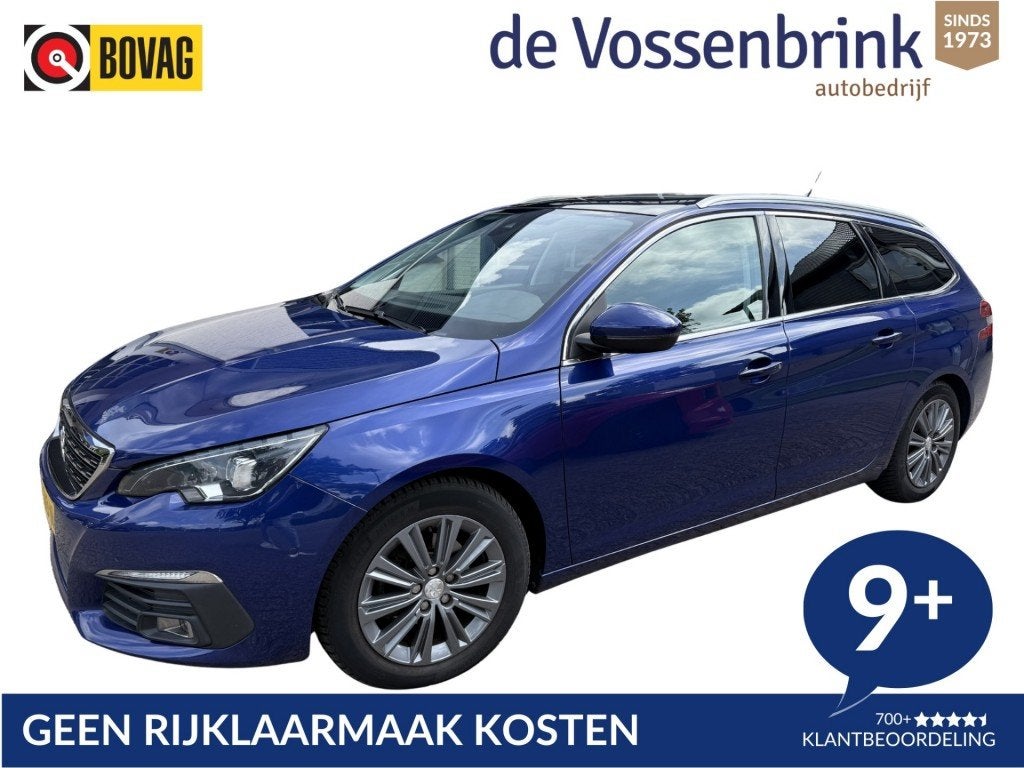 Peugeot 308 SW 1.2 Blue Lease Premium NL-Auto *Geen Afl.kost, Auto's, Voorwielaandrijving, Gebruikt, 1165 kg, Blauw