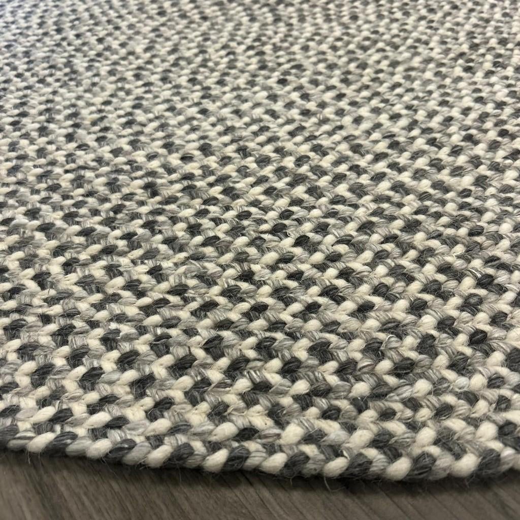 Brinker Lana Rodondo Rond Vloerkleed - 190x190cm, Grijs, 150 tot 200 cm, Rond, Ophalen of Verzenden