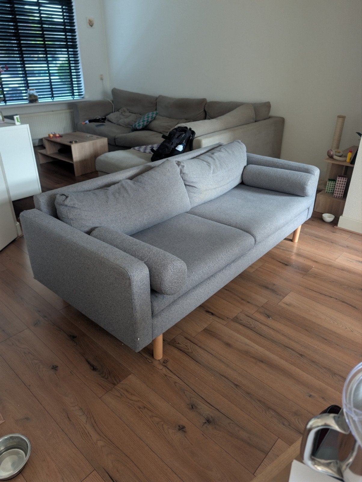 Wehkamp bank Grijs, met spoed gratis af te halen, Huis en Inrichting, Ophalen, Gebruikt, 150 tot 200 cm, Tweepersoons