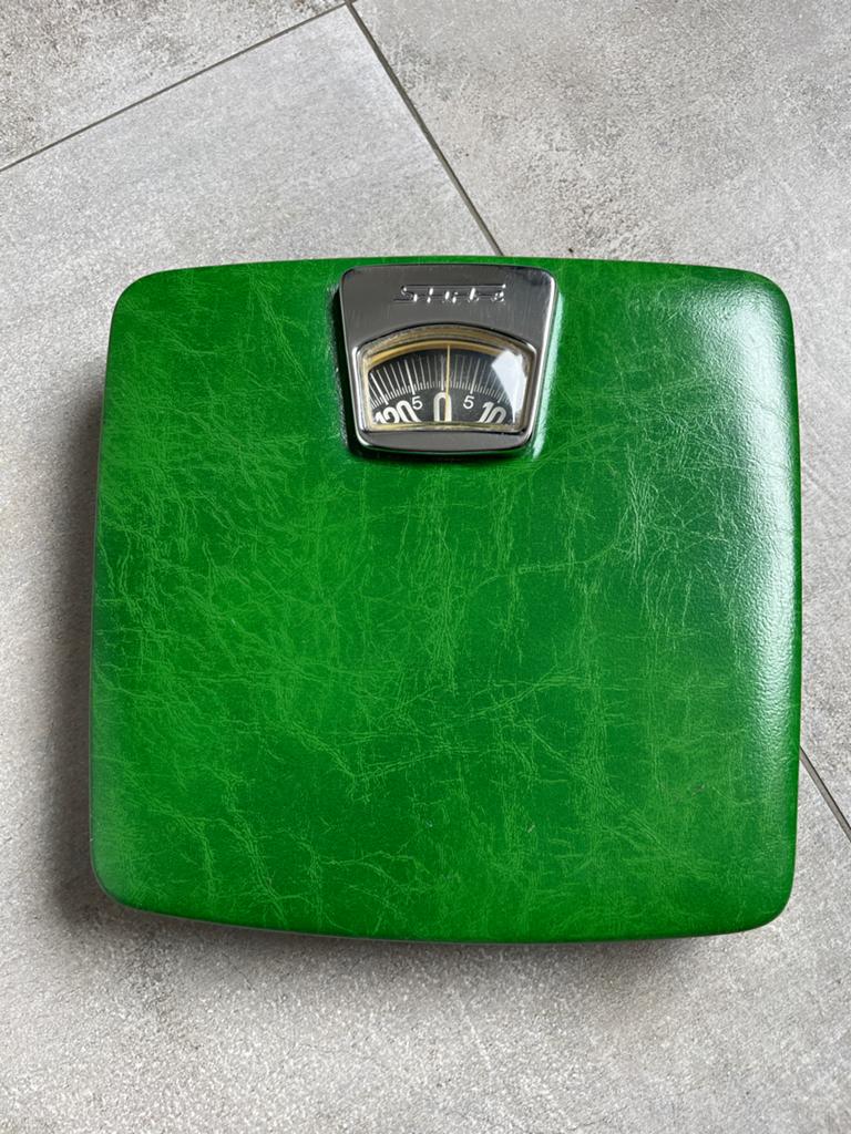 Vintage Personenweegschaal Stube Groen - Tot 130 kg, Ophalen, Analoog, 100 kg of meer, Zo goed als nieuw