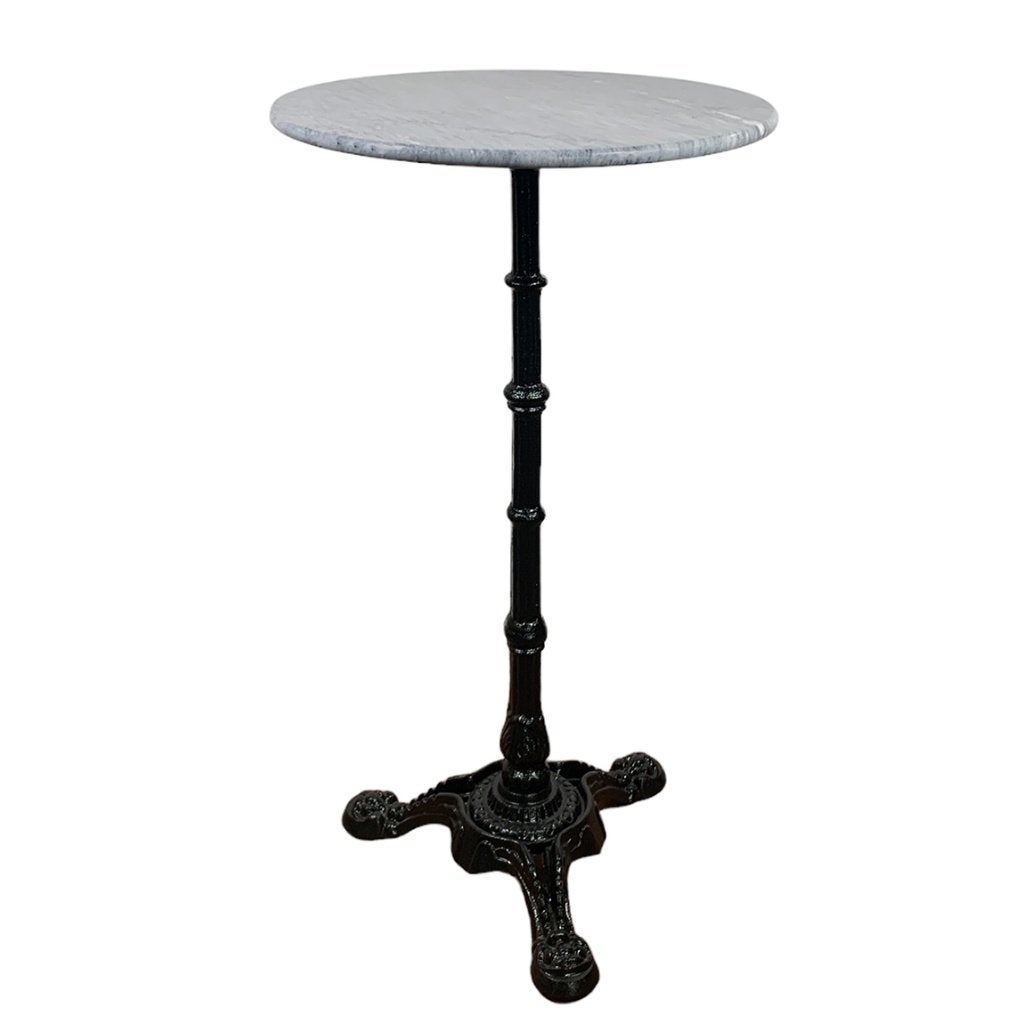 Statafel met 60 cm rond grijs marmer tafelblad, Ophalen of Verzenden, Nieuw