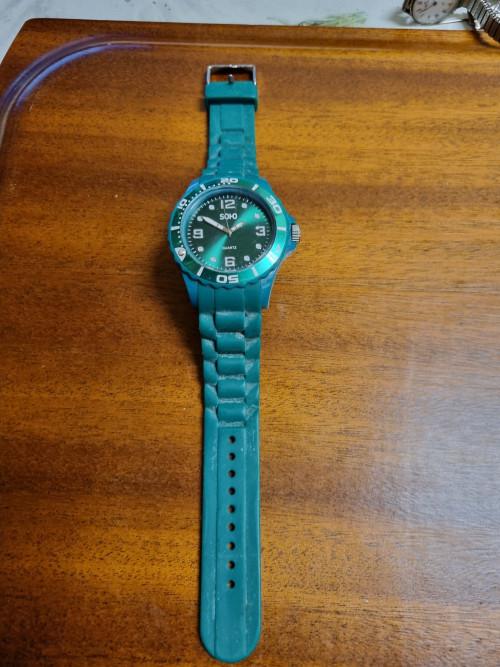 horloge heren soho quartz new york groen, Ophalen of Verzenden, 'T Olde Gre-j, Info@toldegrej.nl, Endepoelstraat 20f Didam