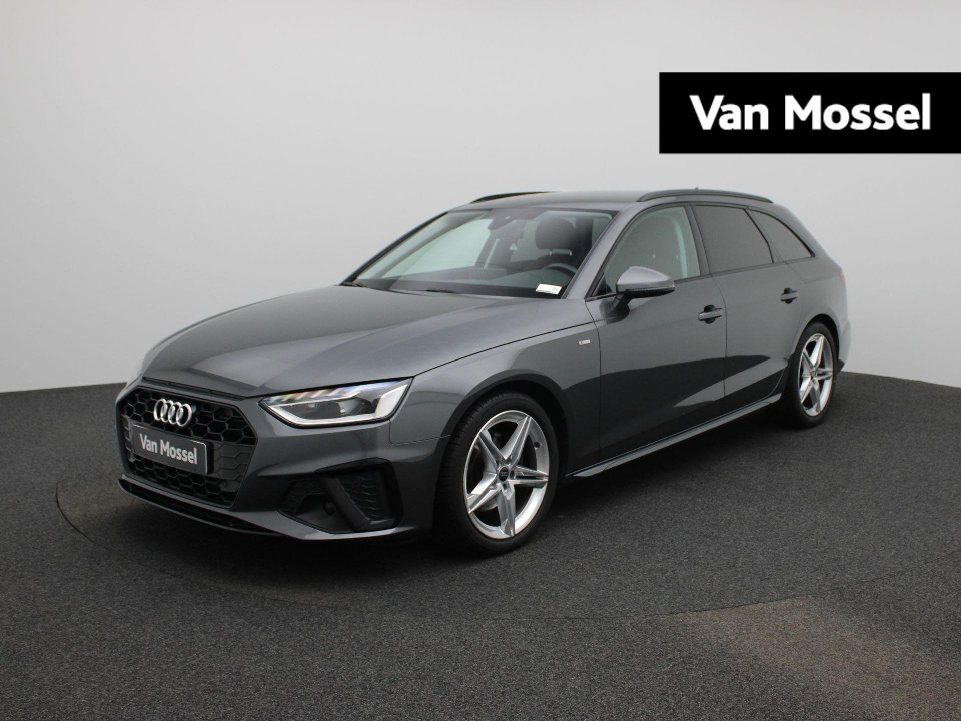 Audi A4 Avant 35 TFSI S edition | LEDER | CAMERA | DIGITAAL, 12 maanden, Gebruikt, Hybride Elektrisch/Benzine, Zilver of Grijs