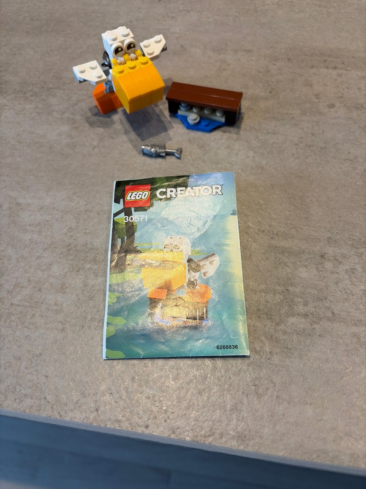 Lego Creator 30571 Eend met vis - Complete set, Gebruikt, Lego, Ophalen of Verzenden, Compleet