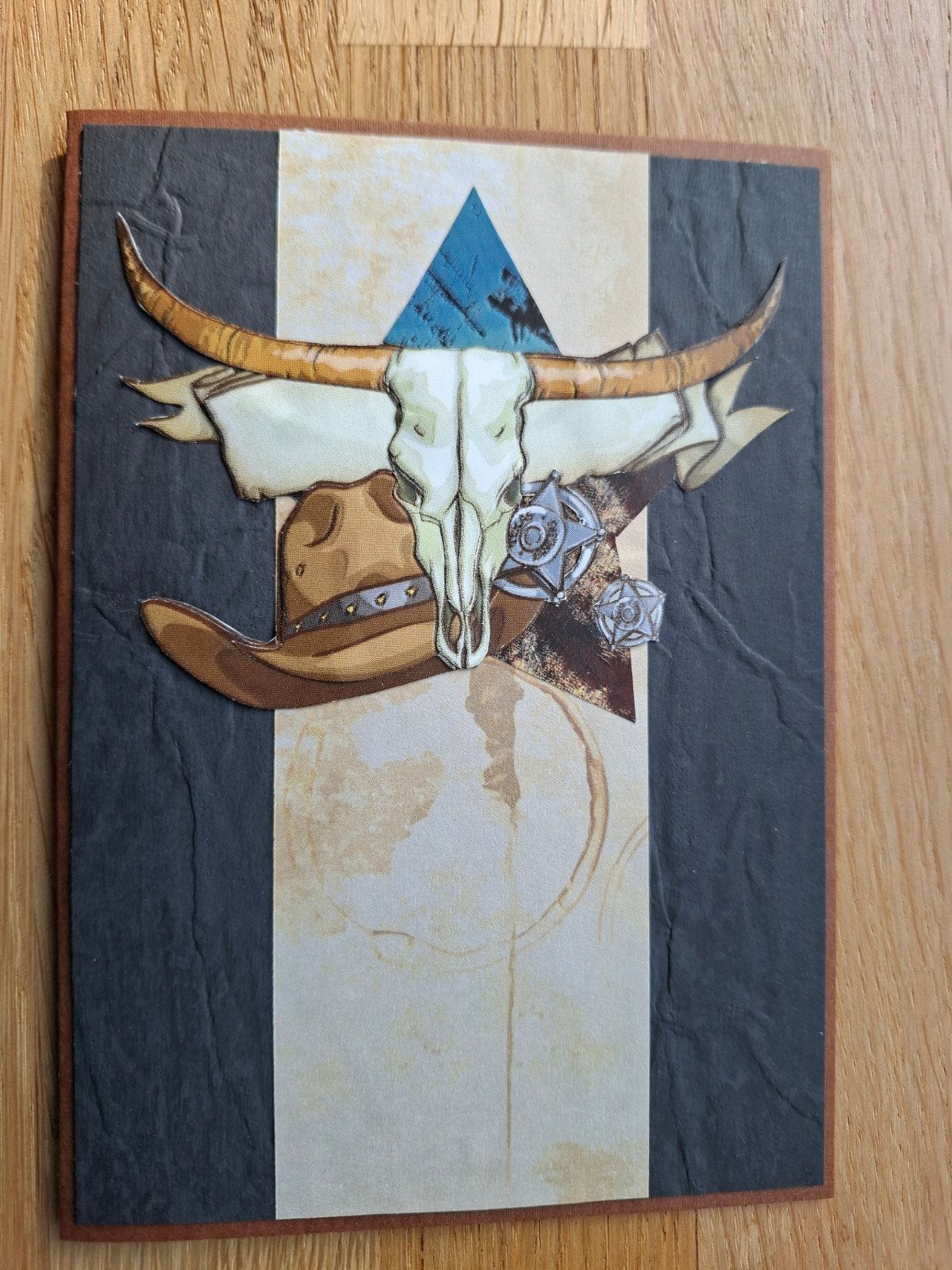 Zelfgemaakte kaart western, Ophalen of Verzenden, Nieuw