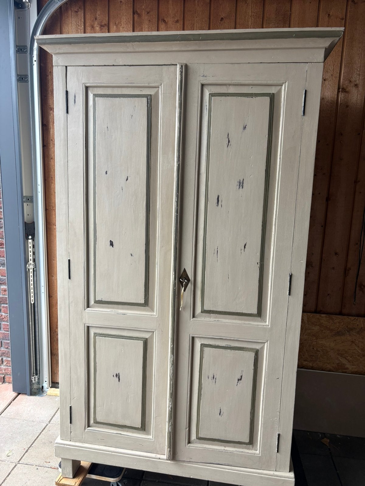Teakhouten kast  met planken en lades, Antiek en Kunst, Ophalen