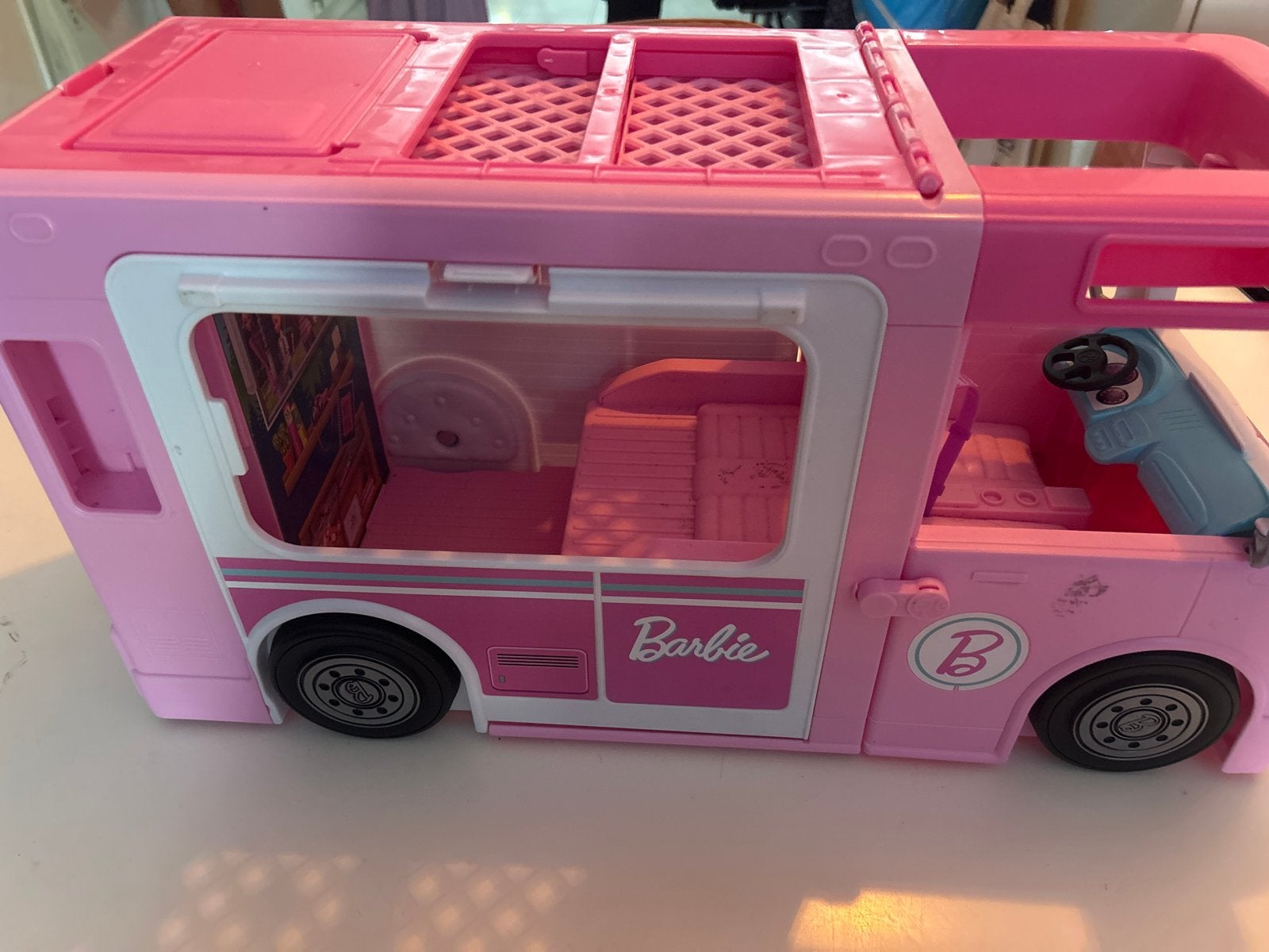 Barbie Camper Roze Speelgoed Camper, Ophalen, Gebruikt, Meisje