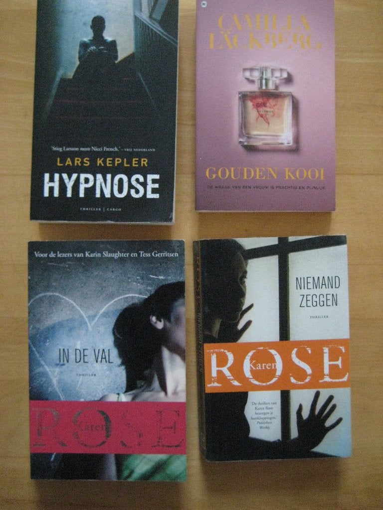Nicci French, Karen Rose, Camilla Lackberg 12x samen €10,00, Boeken, Ophalen of Verzenden, Gelezen