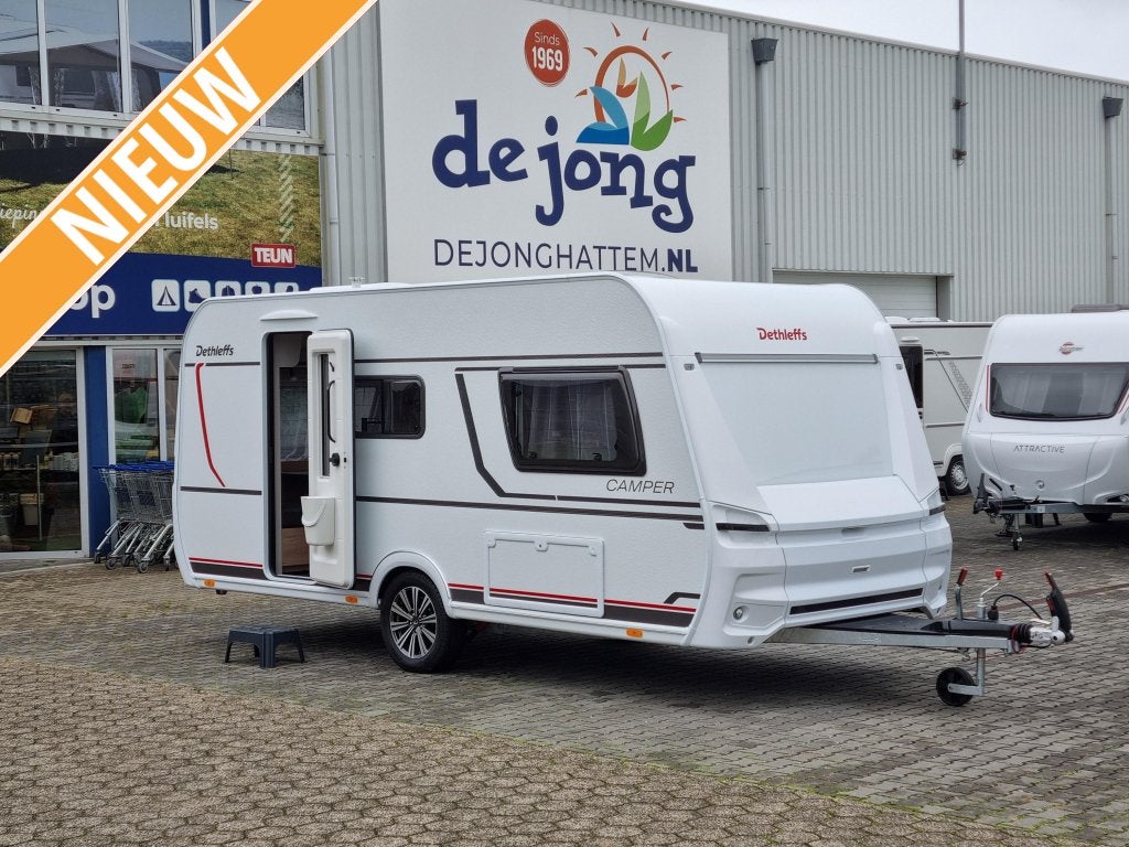 Dethleffs Camper 460 EL, Caravans en Kamperen, Standaardzit, Schokbreker, Bedrijf, Tot en met 3