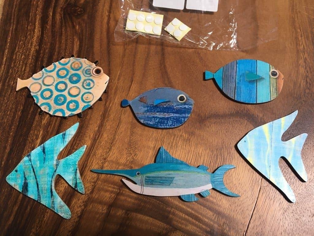 Houten vissen wanddecoratie vis zwaardvis nautisch zeedieren, Huis en Inrichting, Woonaccessoires | Wanddecoraties, Hout, Ophalen of Verzenden