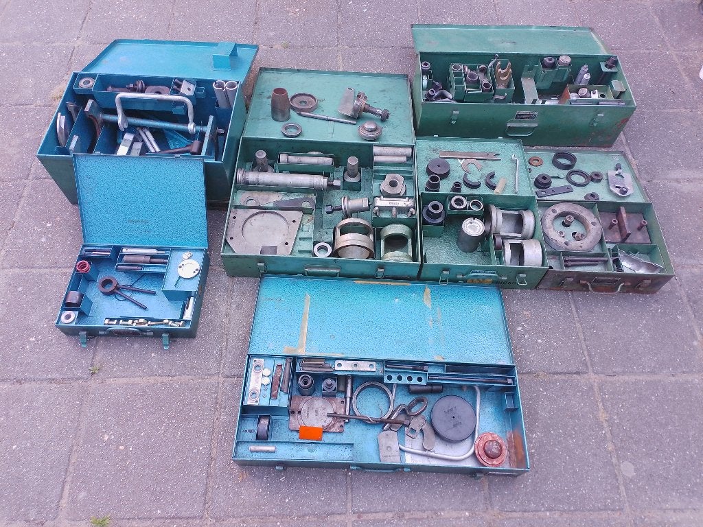 Partij Oldtimer Peugeot Dealer gereedschap jaren 60 70 80, Auto diversen, Autogereedschap, Ophalen, Gebruikt
