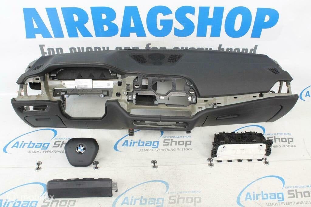 Airbag set Dashboard leder grijs stiksels BMW 3 serie G20, Gebruikt, Ophalen of Verzenden