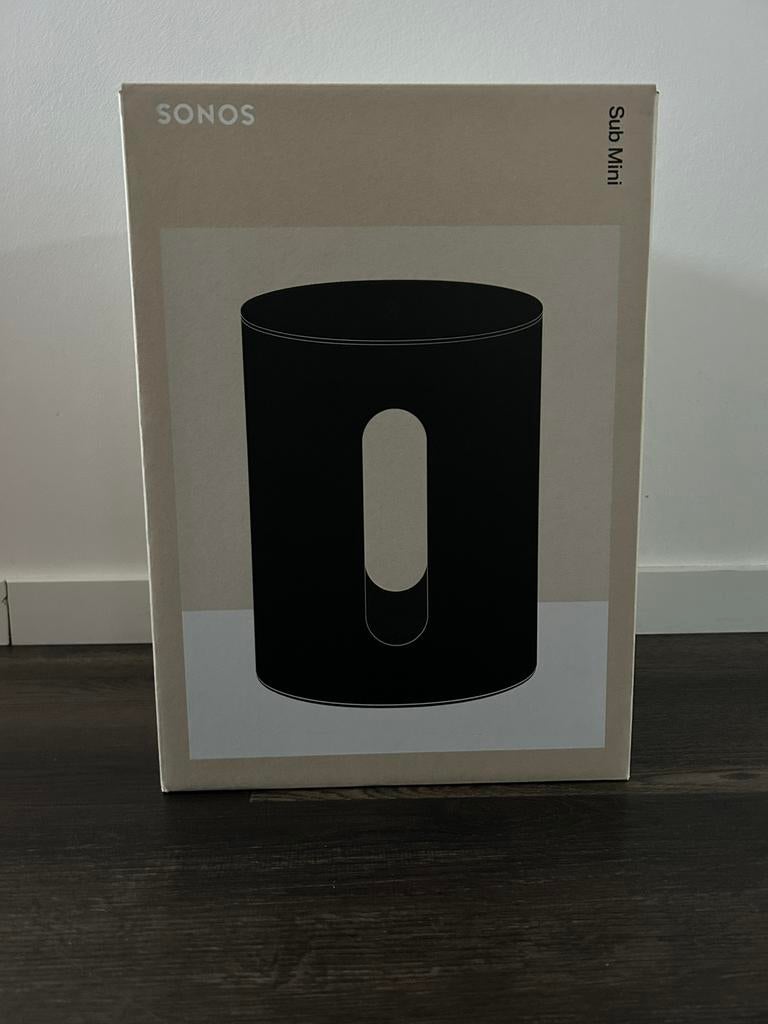 Sonos Sub Mini - Zwart en Wit, Subwoofer, Nieuw, Ophalen of Verzenden, Sonos