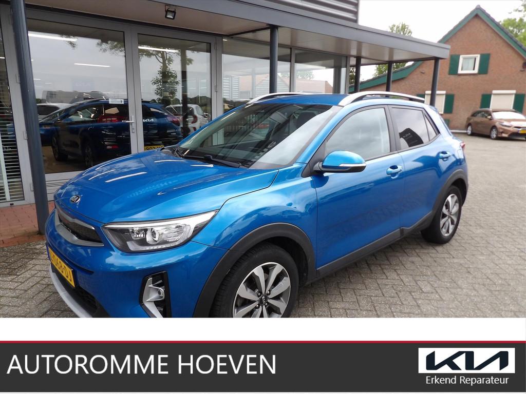 KIA Stonic 1.0 Turbo DynamicPlusLine Org. Ned. trekhaak, Auto's, Kia, Gebruikt, Blauw, Lichtsensor, 49 €/maand