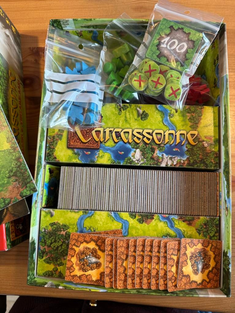 Carcassonne: Jagers en Verzamelaars - Bordspel, Drie of vier spelers, Ophalen of Verzenden, Zo goed als nieuw