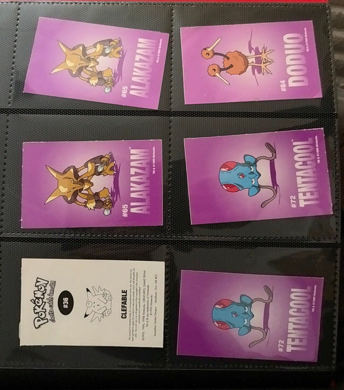 Vintage Pokémon stickers - Sandylion Sticker Designs 1999, Ophalen of Verzenden, Gebruikt, Strip of Tekenfilm