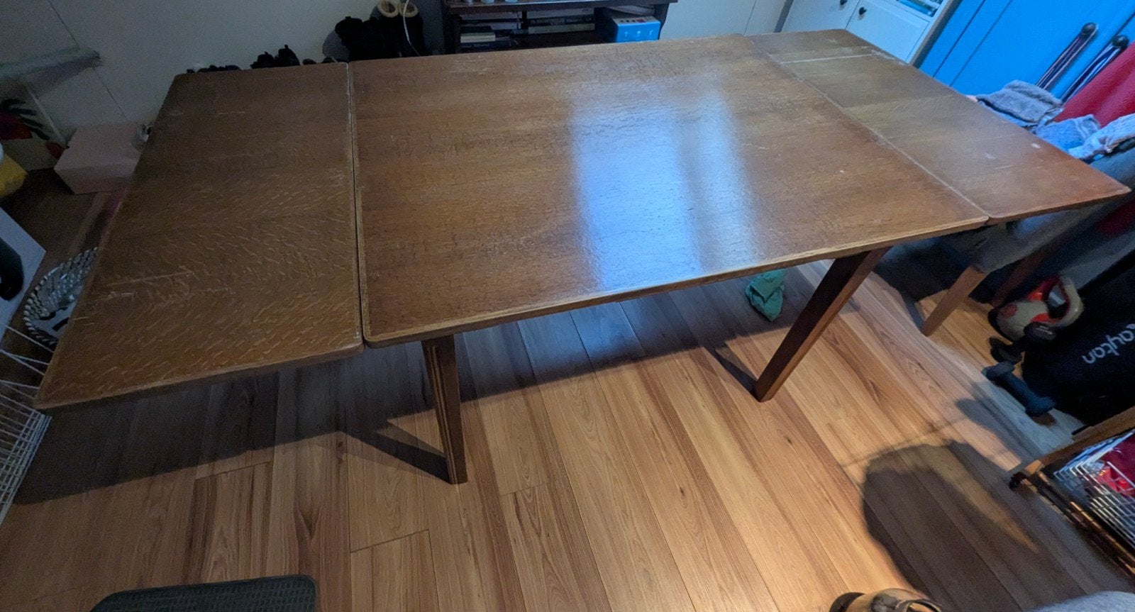 Vintage uitschuifbare tafel, Ophalen, Gebruikt, Vintage, 50 tot 100 cm