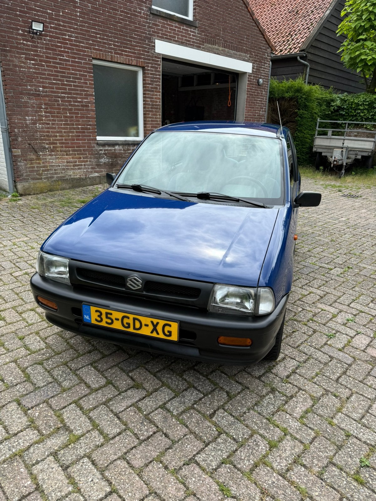 Suzuki Alto 1.0 GA 2000 Blauw, Auto's, Voorwielaandrijving, Stof, 54 pk, Blauw