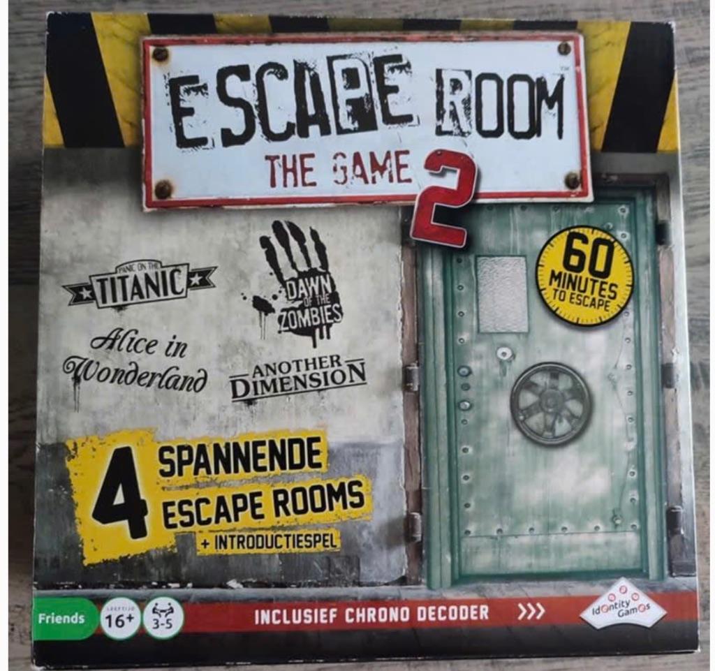 Spel Escape Room the game 2, Drie of vier spelers, Ophalen of Verzenden, Zo goed als nieuw, IDdentity Games
