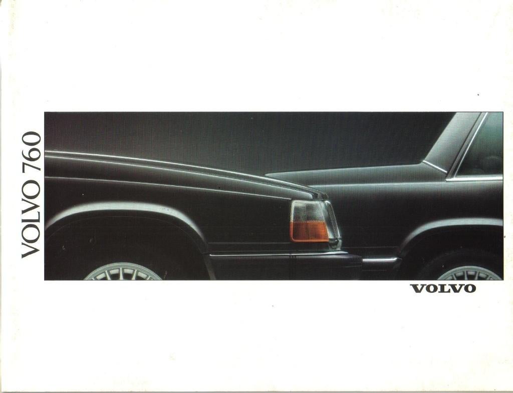 Brochure Volvo 760 1989, Ophalen of Verzenden, Gelezen, Volvo