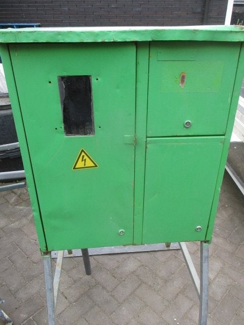 bouwstroomkast 63 A * bouwkast * bouwaansluitkast 63 A, Doe-het-zelf en Verbouw, Elektra en Kabels, Ophalen, Zo goed als nieuw