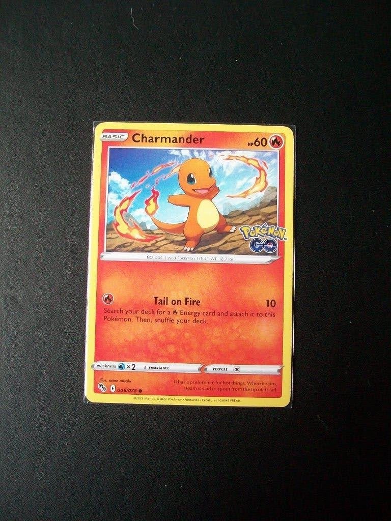 4187. Nieuwe Pokemon GO Kaart CHARMANDER HP 60 (008/078), Verzenden, Nieuw, Losse kaart