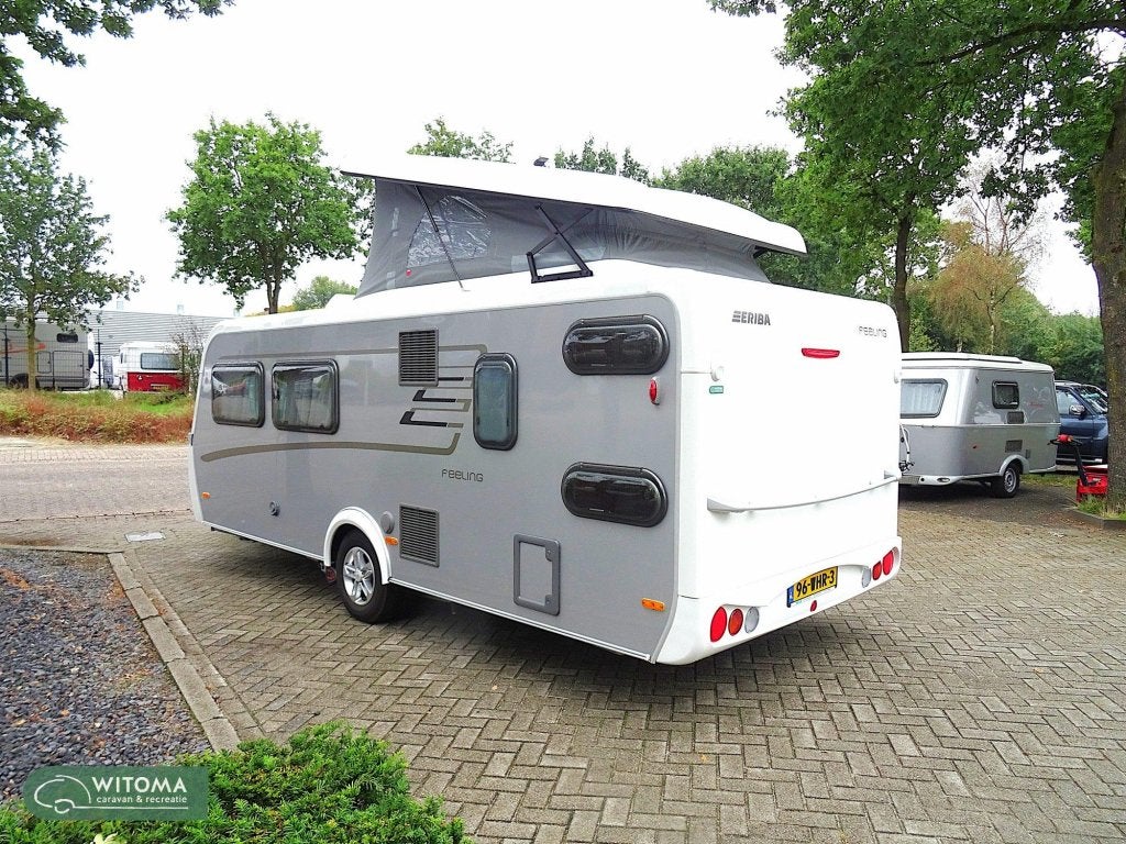 Eriba Feeling 515 Klapdak luifel mover, Caravans en Kamperen, Schokbreker, Bedrijf, Dwarsbed, 5 tot 6 meter
