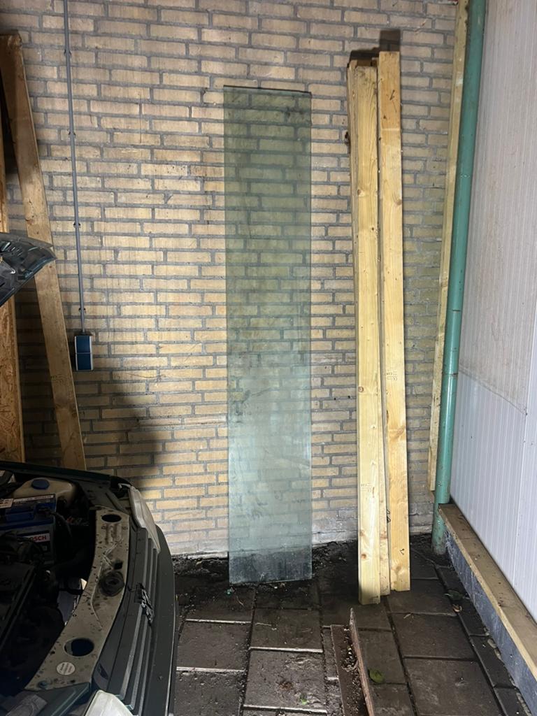 Dikke glasplaat 15 mm afm 420 x 2400 mm, Ophalen of Verzenden, Glasplaat, 160 cm of meer