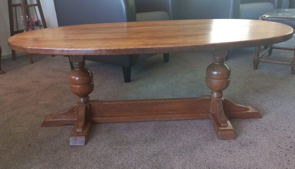Vintage salontafel, Huis en Inrichting, Ophalen, 100 tot 150 cm, Eikenhout, 50 tot 100 cm
