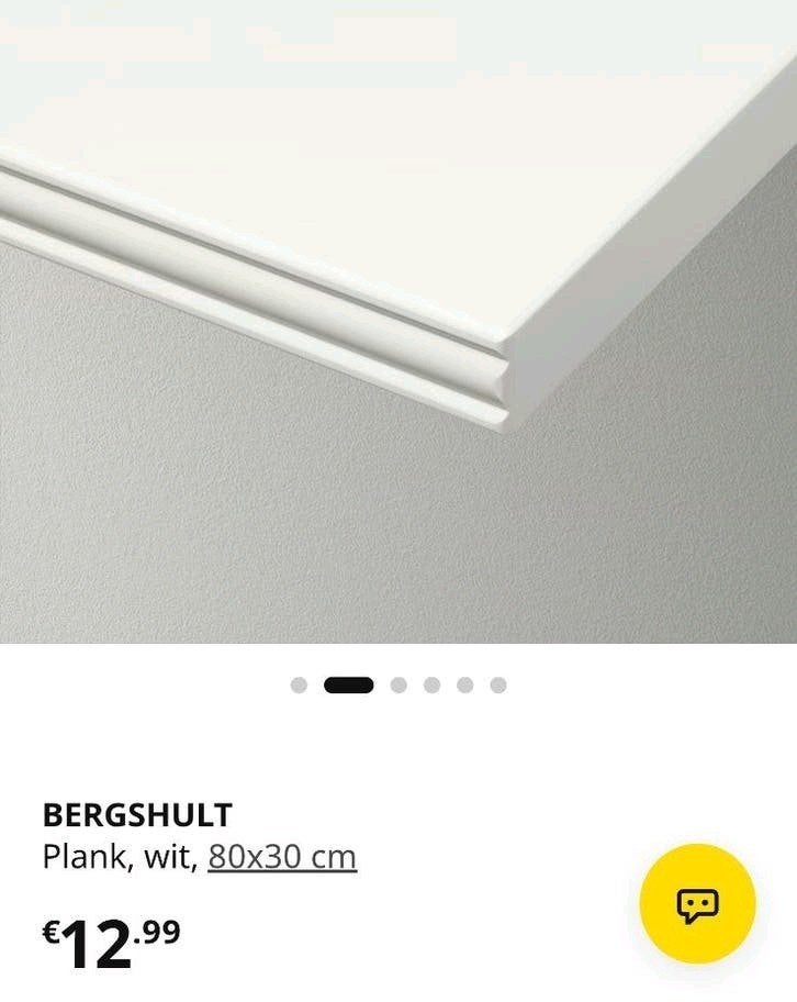 Ikea BERGSHULT wandplank (80x30cm), Ophalen, Nieuw